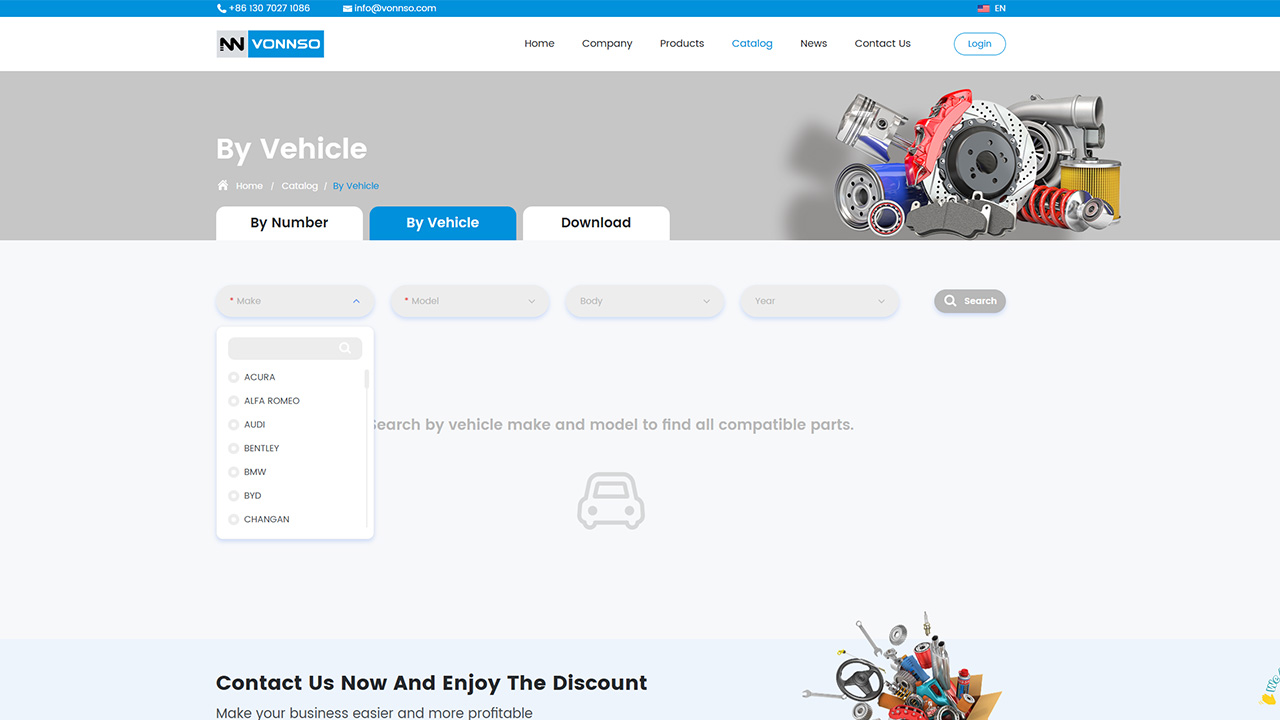 VONNSO Launches Intelligent Parts Catalog to Help Wholesalers Win the Chassis Parts Market
